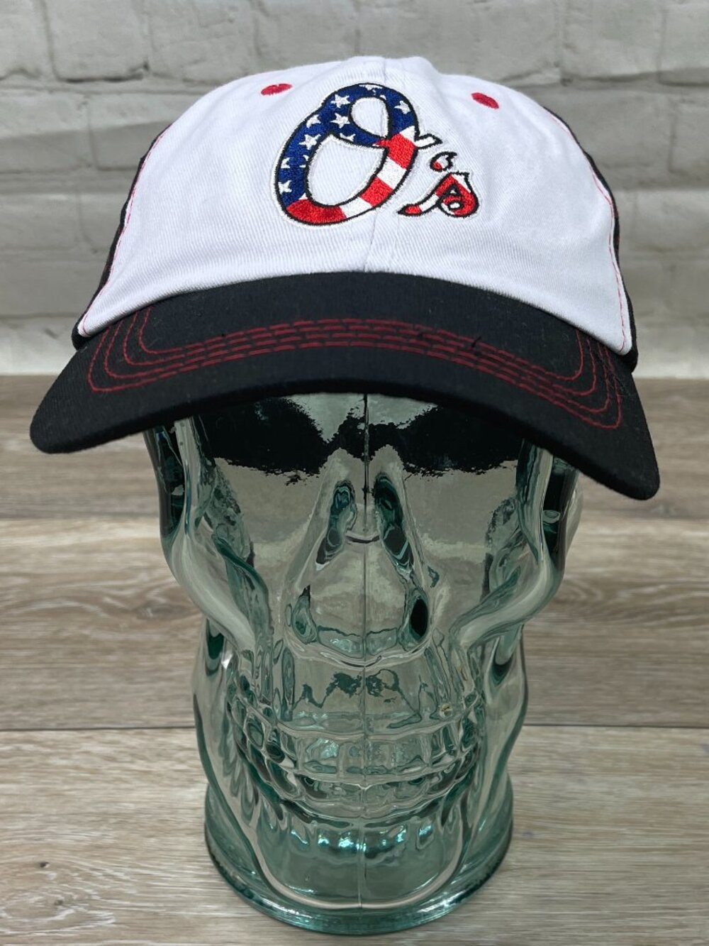 RARE BALTIMORE ORIOLES PATRIOTIC AMTRAK GAME DAY GIVE AWAY VELCRO BACK HAT CAP